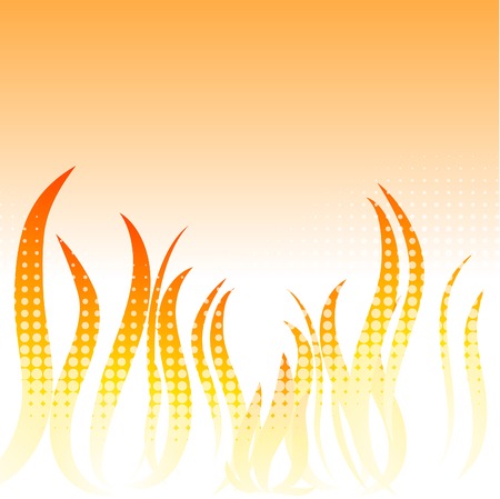 Beautiful fire background. Vector illustration. のイラスト素材