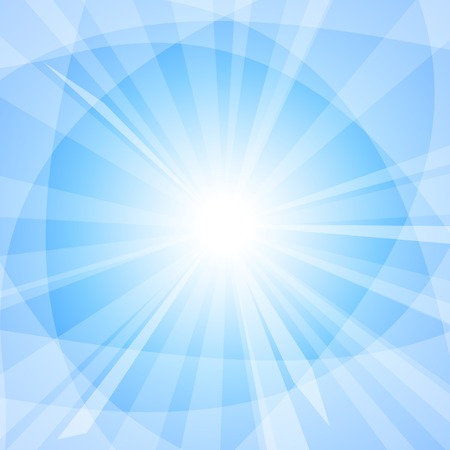 Sun and sunbeams. Vector illustration. のイラスト素材