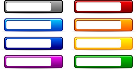 Web shiny buttons. Vector illustration. のイラスト素材