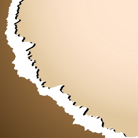 Sheet of damaged paper. Vector illustration. のイラスト素材