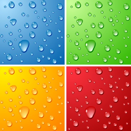 Color Wet surfaces. Vector illustration.のイラスト素材