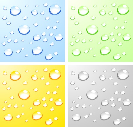 Color Wet surfaces. Vector illustration.のイラスト素材