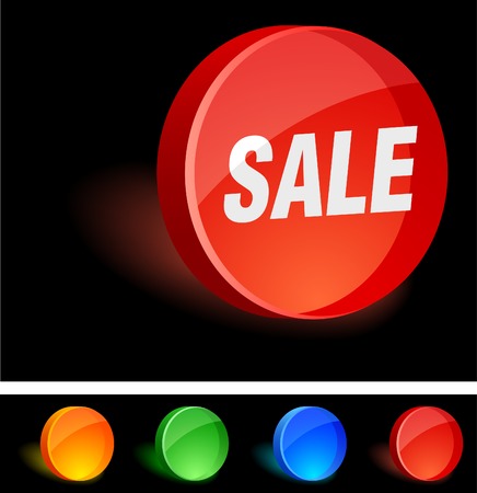 Sale 3d icon. Vector illustration. のイラスト素材