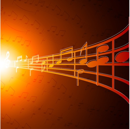 Music notes wallpaper. Vector illustration. のイラスト素材