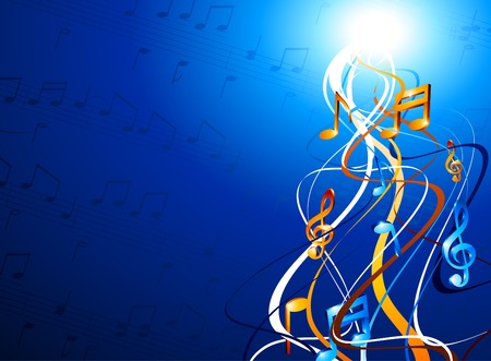 Luminous music backgrounds. Vector illustration. のイラスト素材