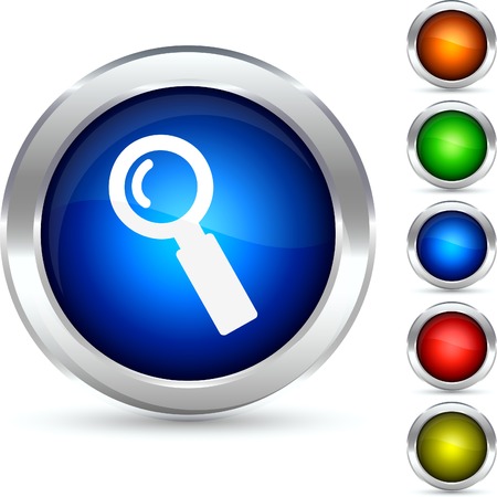 Search detailed button. Vector illustration. のイラスト素材
