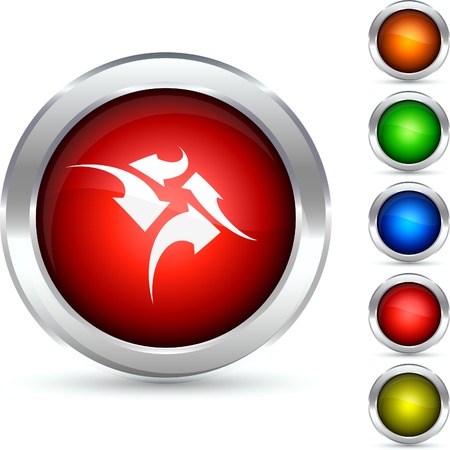 Traffic detailed button. Vector illustration. のイラスト素材