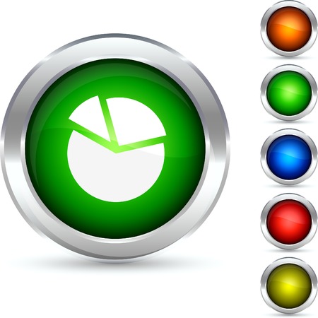 Diagram detailed button. Vector illustration. のイラスト素材