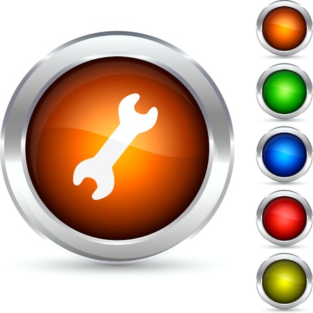 Tool detailed button. Vector illustration. のイラスト素材