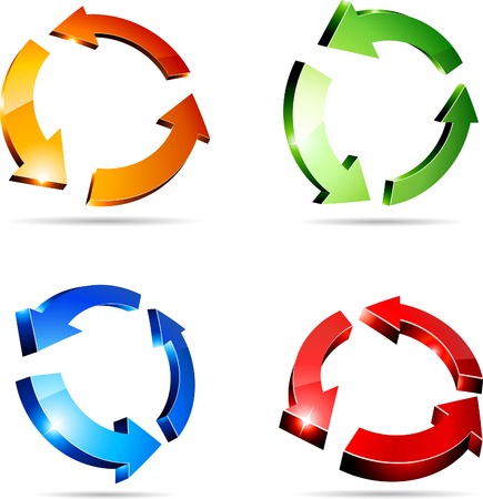 Set of arrows. Vector illustration. のイラスト素材