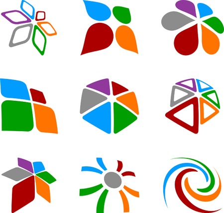 Abstract abstract symbols. Vector illustration.のイラスト素材