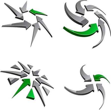 Abstract abstract symbols. Vector illustration.のイラスト素材