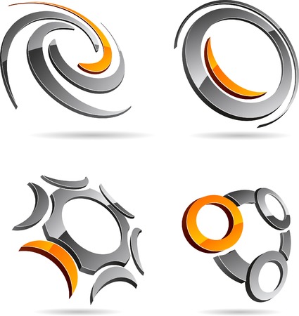 Abstract abstract symbols. Vector illustration.のイラスト素材