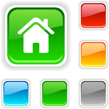   Home square button. Used blends.のイラスト素材