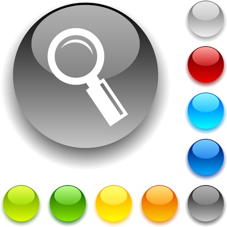 Searching  shiny button. Vector illustration. のイラスト素材