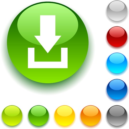  Download shiny button. Vector illustration. のイラスト素材
