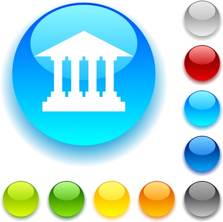  Exchange shiny button. Vector illustration. のイラスト素材