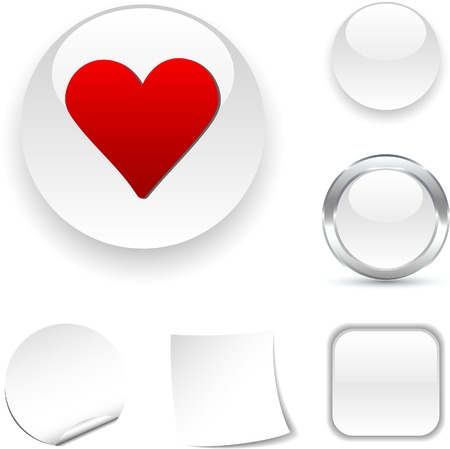 Love  white icon. Vector illustration. のイラスト素材