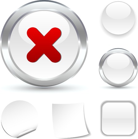 Cross white icon. Vector illustration. のイラスト素材
