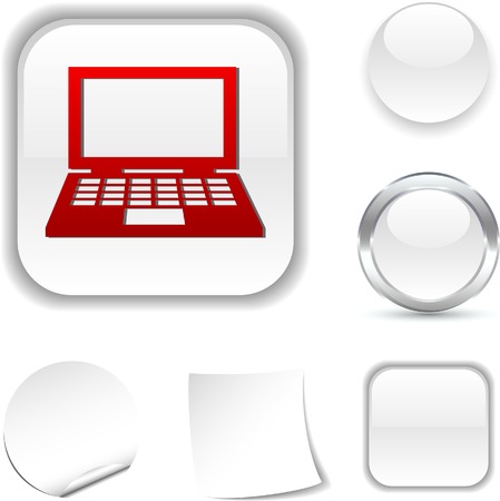 Notebook  white icon. Vector illustration. のイラスト素材