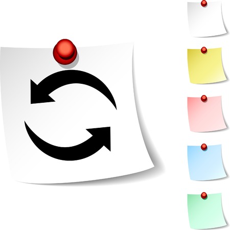 Refresh  sheet icon. Vector illustration. のイラスト素材