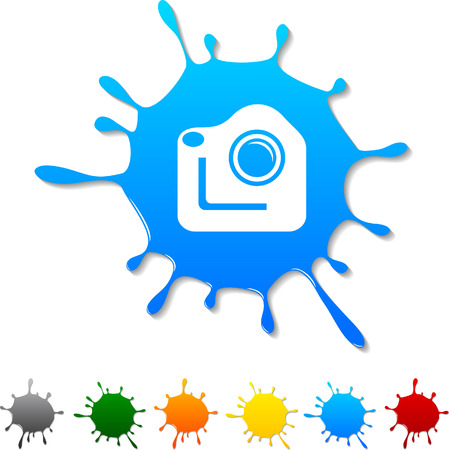 Photo blot icon. のイラスト素材