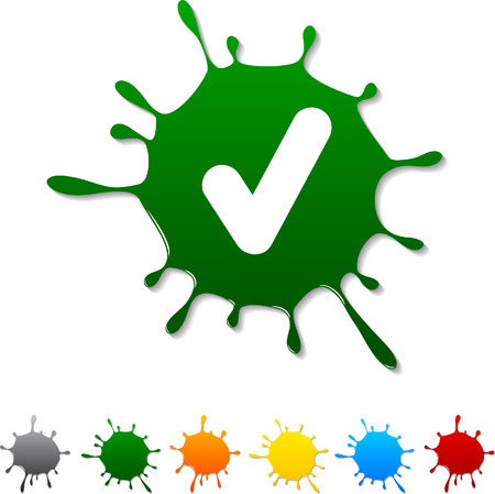 Check  blot icon. のイラスト素材