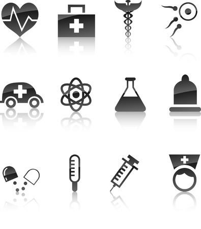  Medical icon collection. Vector illustration.  のイラスト素材