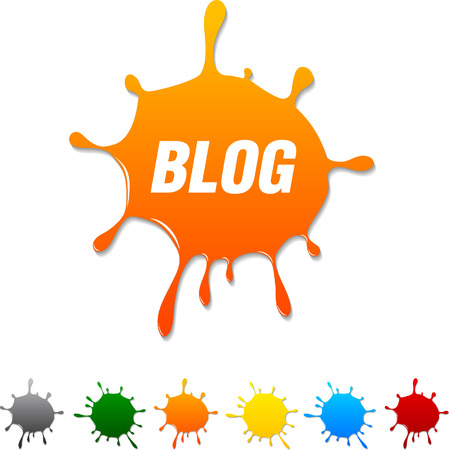 Blog  blot icon. Vector illustration. のイラスト素材