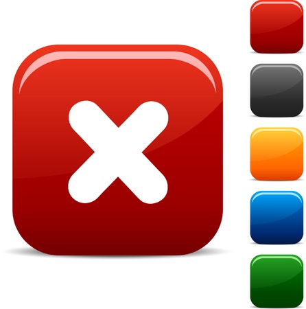 Cross icon set. Vector illustration. のイラスト素材