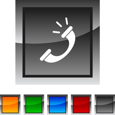 Telephone icon set. Vector illustration. のイラスト素材