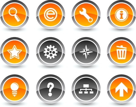web icon set. Vector illustration. のイラスト素材
