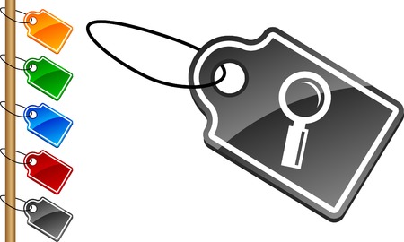  Searching tag set. Vector illustration. のイラスト素材