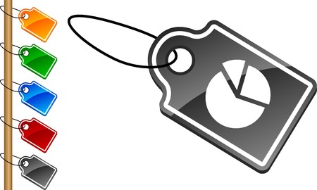  Diagram tag set. Vector illustration. のイラスト素材