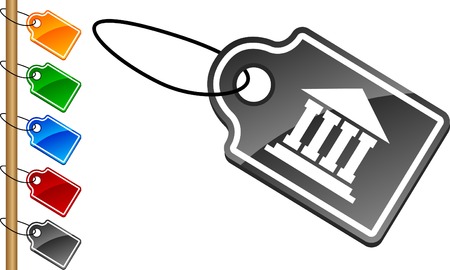  Exchange tag set. のイラスト素材