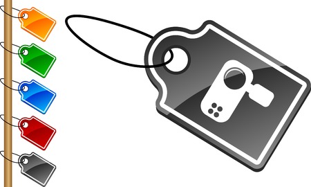  Video tag set. Vector illustration. のイラスト素材
