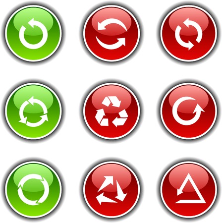 Arrows  button set. Vector illustration. のイラスト素材