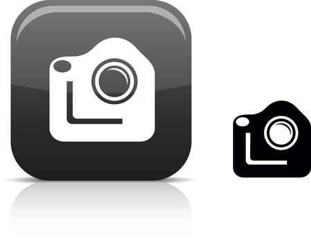 Photo beautiful icon. Vector illustration.のイラスト素材