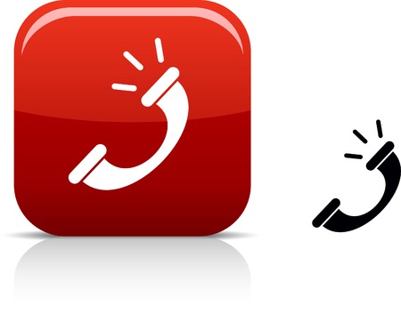  Telephone beautiful icon. のイラスト素材