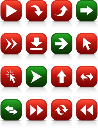 Arrows  button set. Vector illustration. のイラスト素材