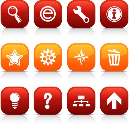 web button set. Vector illustration.のイラスト素材