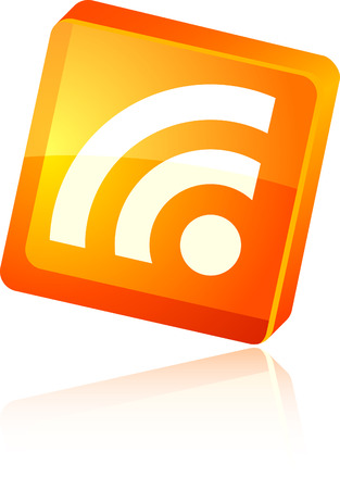 Rss  beautiful icon. Vector illustration. のイラスト素材