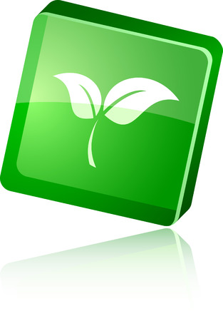 Ecology beautiful icon. Vector illustration. のイラスト素材