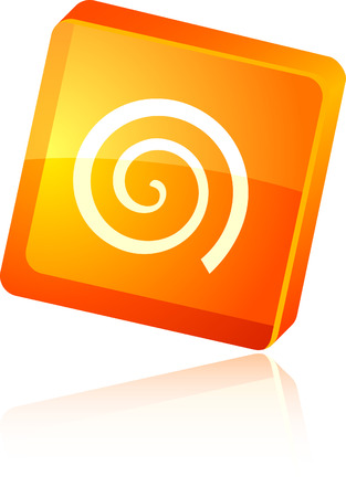  Swirl beautiful icon. Vector illustration.のイラスト素材