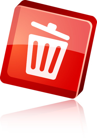 Recycle bin beautiful icon. Vector illustration. のイラスト素材