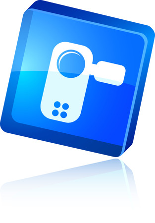   Video beautiful icon. Vector illustration. のイラスト素材