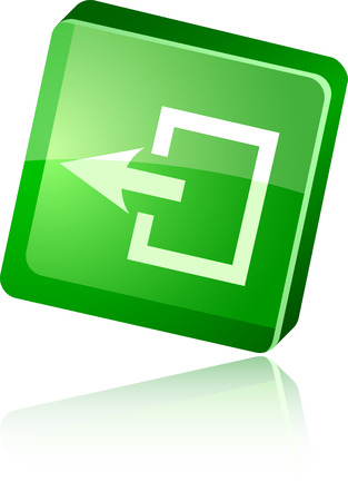   Exit beautiful icon. Vector illustration. のイラスト素材