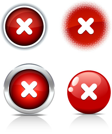 Cross beautiful buttons. Vector illustration. のイラスト素材