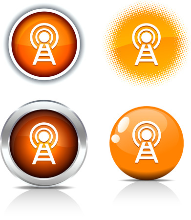   Communication beautiful buttons. Vector illustration.のイラスト素材
