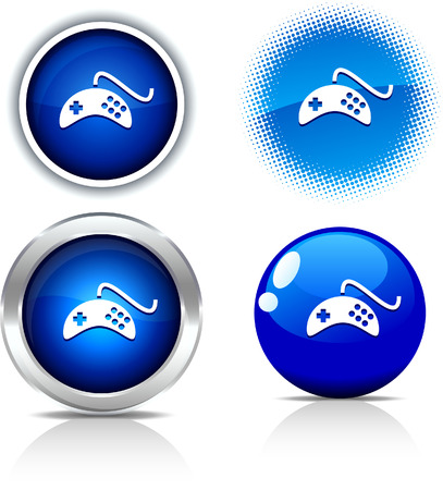 Gamepad beautiful buttons. Vector illustration.のイラスト素材